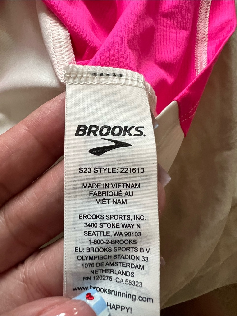 Brooks Sprint Free Short Sleeve 2.0 Running Shirt Colorblock Performance Tee S - Picture 5 of 9
